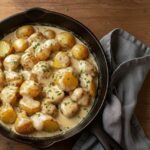 Creamy Garlic Sauce Baby Potatoes