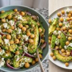 Chickpea Feta Avocado Salad