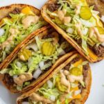 Homemade Special Sauce Burger Tacos