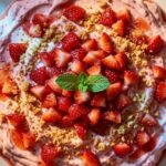 Luscious Strawberry Cream Dessert