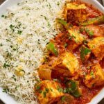 Paneer in Peri Peri Sauce with Butter Cilantro Rice