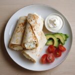 Simple Egg Cottage Cheese Wraps