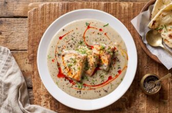 Creamy Black Pepper Indian Cottage Cheese White Gravy