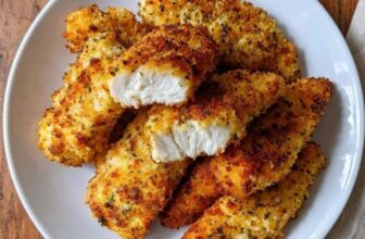 High Protein Crispy Parmesan Chicken Tenders