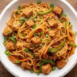 High Protein Street Style Veggie Chow Mein
