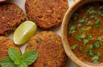 Red-Kidney-Bean-Patties-Savory-Broth