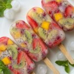 Summer Refresher: No Added Sugar Rainbow Fruit Popsicles