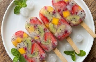 Summer Refresher: No Added Sugar Rainbow Fruit Popsicles