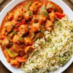 Tandoori Soy Chunks & Veggies with Cilantro Lime Rice