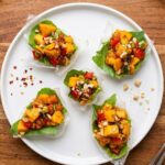 Double Mango Rice Paper Cups
