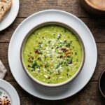 High Protein Broccoli Feta Soup