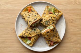 The Smoked Salmon Egg Wrap Breakfast