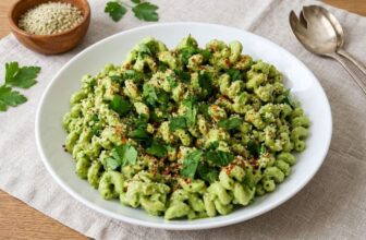 Cheesy Green Sauce Pasta