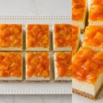 NO BAKE Peach Cheesecake Bars