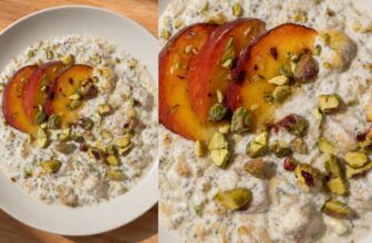 Peach Overnight Oats Meal Prep
