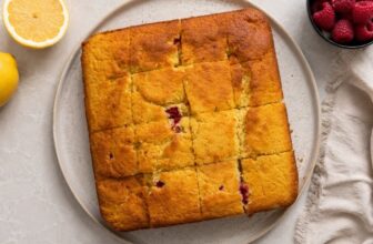 Easy Lemon Raspberry Cake
