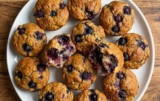Guilt Free Treat: 4 Ingredient Banana Blueberry Muffins