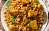 One Pot Comfort: Biryani Style Potato and Chickpea Pulao