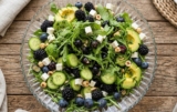 Blackberry, Avocado and Arugula Salad with a Lime Mint Vinaigrette