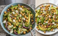 Make Chickpea Feta Avocado Salad
