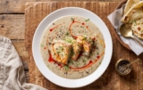 Creamy Black Pepper Indian Cottage Cheese White Gravy