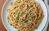 Creamy Tahini Garlic Sesame Noodles