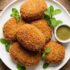 Zesty Spiced Chickpea Cakes in Tangy Broth