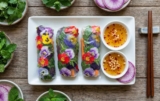 Flowering Petal Spring Rolls The Most Beautiful No-Cook Appetizer