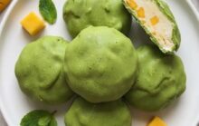 Mango Matcha White Chocolate Frozen Yogurt Clusters
