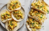 Morning Breakfast: Potato, Egg, & Cheese Breakfast Tacos