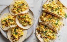 Morning Breakfast: Potato, Egg, & Cheese Breakfast Tacos