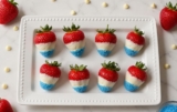 Patriotic Chocolate Covered Strawberries: A Festive Red, White & Blue Treat
