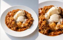 Peach Crisp: A Single Serving Dessert That Comes Together in Minutes