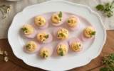 Pink Deviled Eggs The Naturally Beet-Stained, Creamy, Classic Filled Party Appetizer