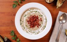 Roasted Eggplant Soup The Smoky, Creamy, Bacon-Topped Bowl