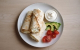 Simple Egg Cottage Cheese Wraps