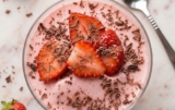 The 4 Ingredient Magic: Skinny Strawberry Cloud Cheesecake