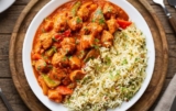 Tandoori Soy Chunks & Veggies with Cilantro Lime Rice