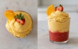 Tropical Fruit Nicecream Smoothie Bowls The Layered, High Protein, Frozen Mango and Berry Summer Drink
