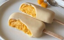 Mango Magnum The Homemade White Chocolate Dipped Mango Yogurt Ice Cream Bar